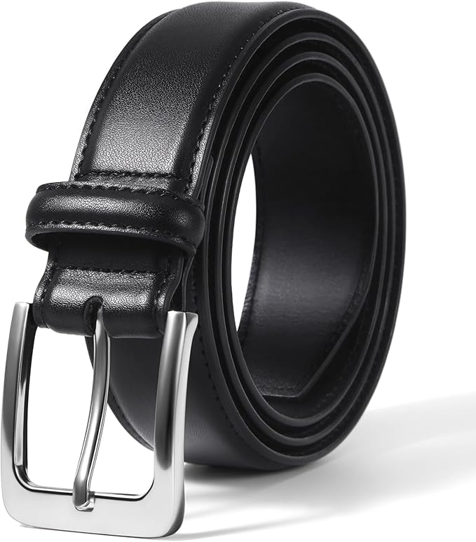 Men's Genuine Leather Dress Belts, Handmade Classic Every Day Leather Jeans Belt for Men Work Business Casual