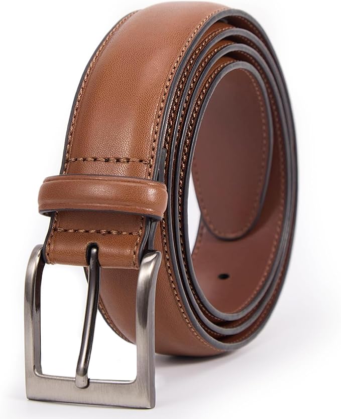 Men's Genuine Leather Dress Belts, Handmade Classic Every Day Leather Jeans Belt for Men Work Business Casual